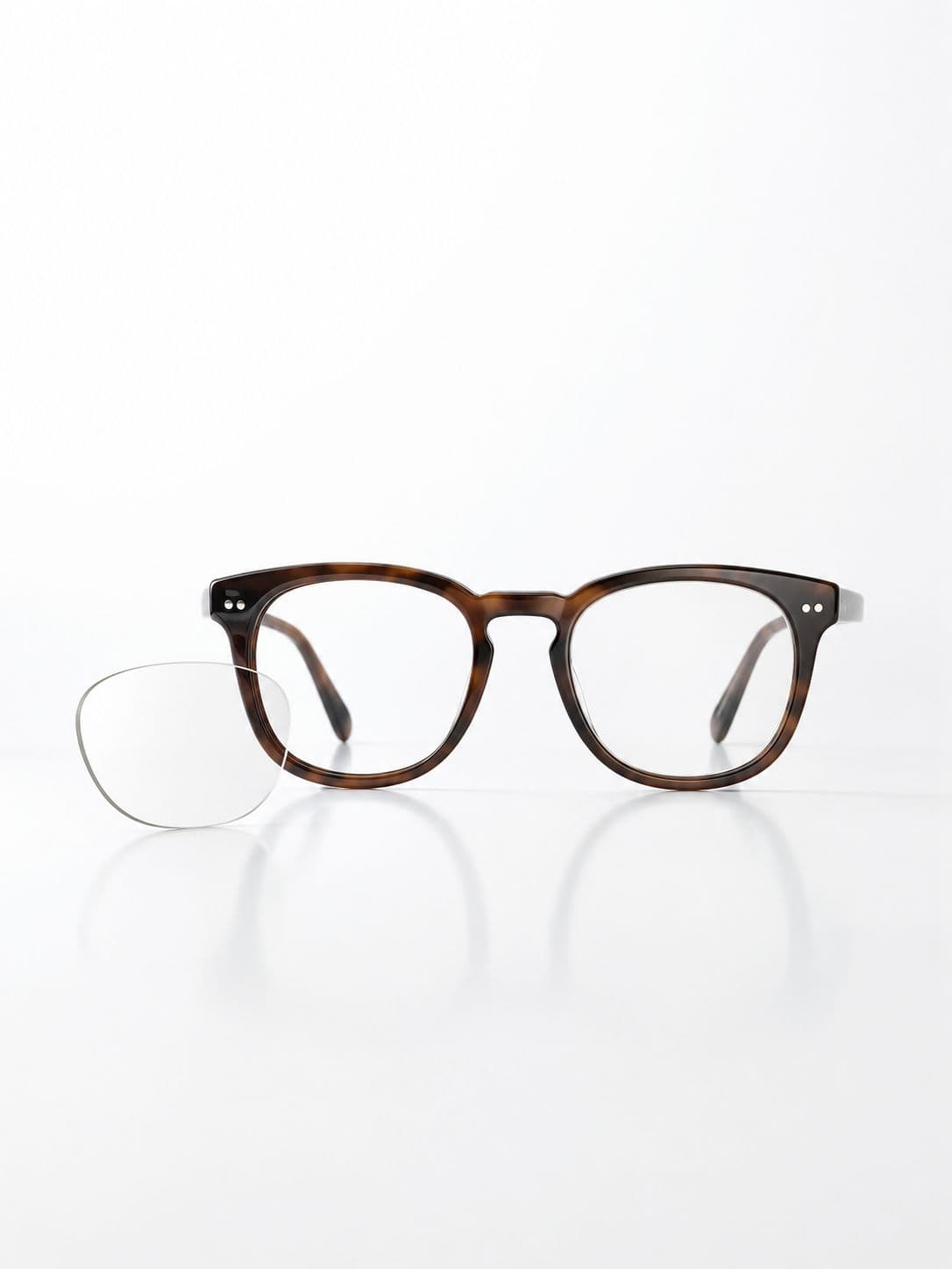 Replacement prescription lenses fitted into an existing frame